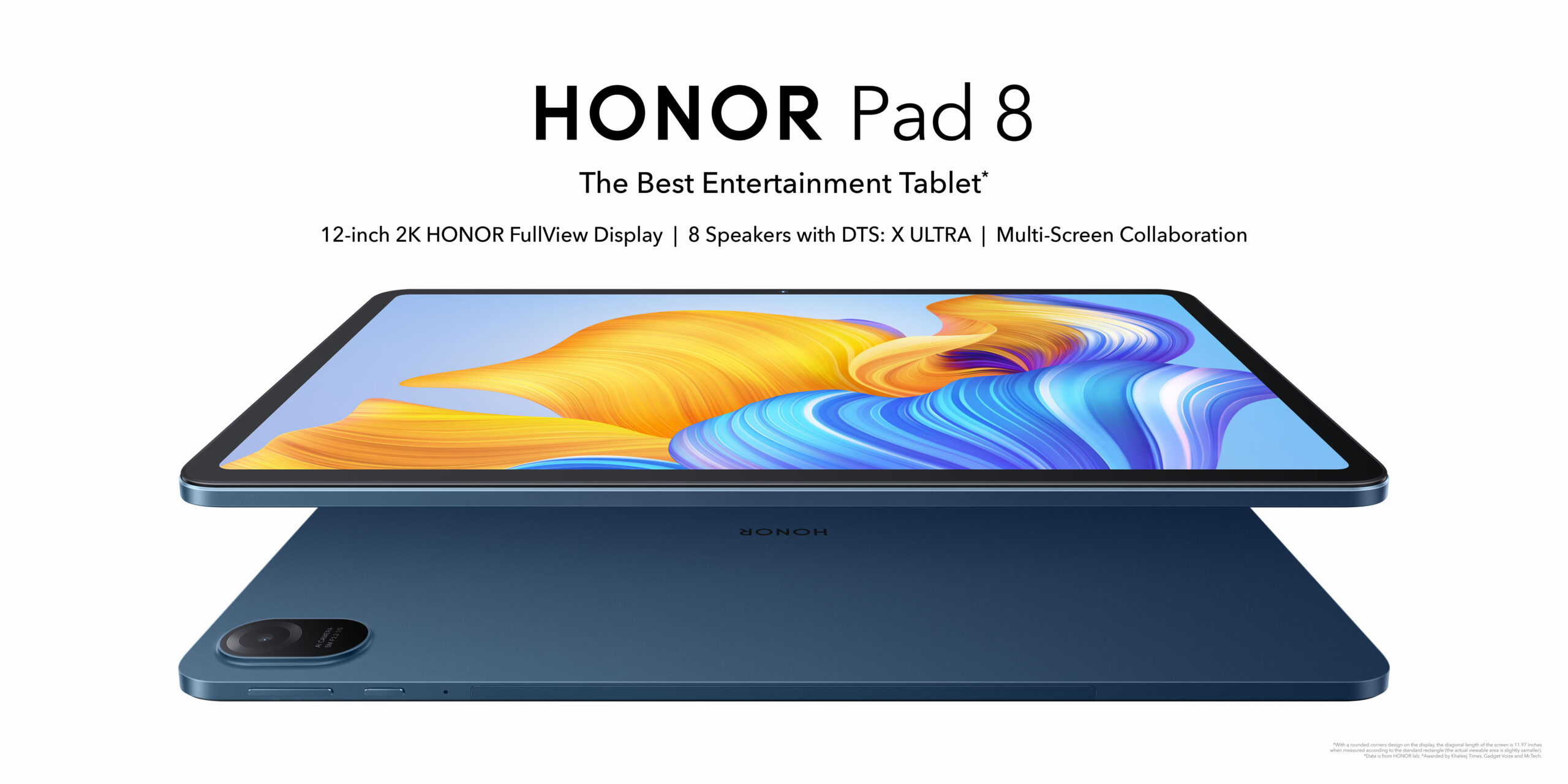 شركة HONOR تُعلن عن انطلاق HONOR Pad 8، والتي تُقدم من خلاله أفضل شاشة عرض في فئته وميزات صوتية استثنائية